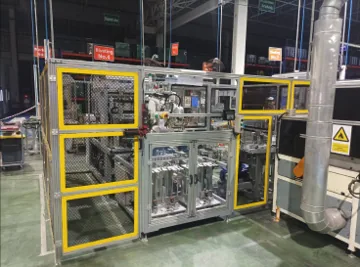 Robotic assembly cell - 3D design and installed machine