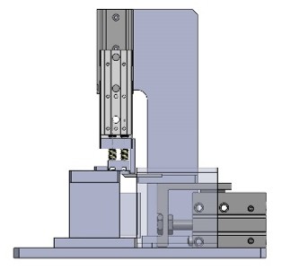 3D CAD model of a custom test fixture